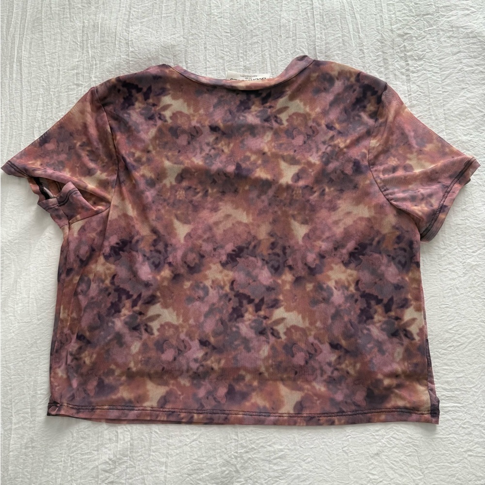 No Boundaries Women’s cropped floral shirt size xxl - Picture 5 of 5